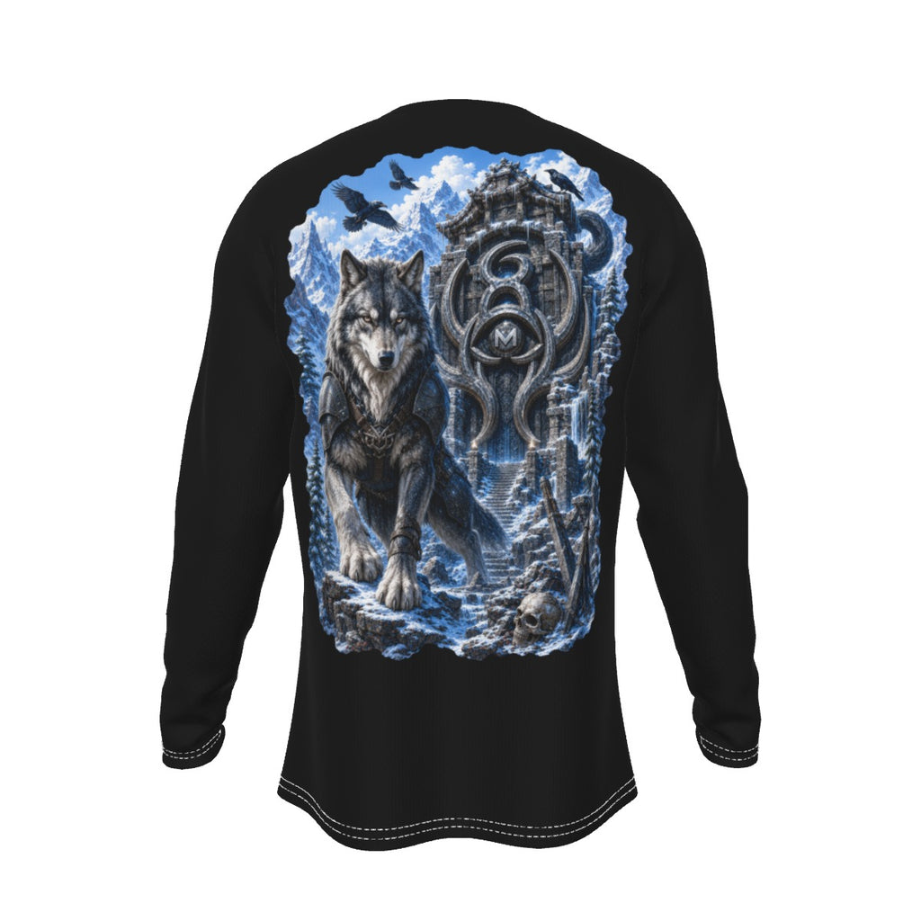 LKWP Frost Wolf Mountain Temple Long-Sleeve Shirt – Life Knowledge Wisdom Power