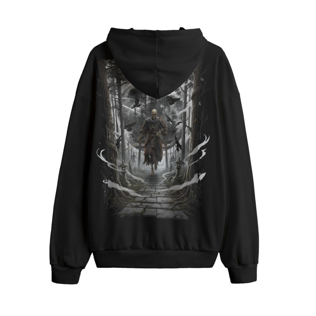 Crow’s Path Skull and Crow LKWP Hacci Fleece Hoodie