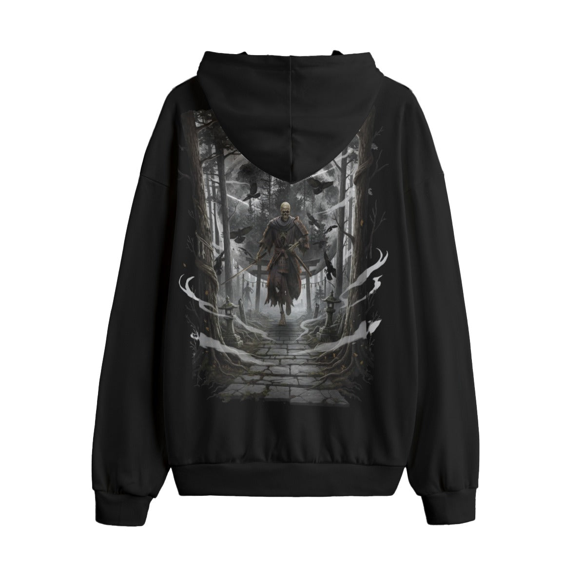 Crow’s Path Skull and Crow LKWP Hacci Fleece Hoodie